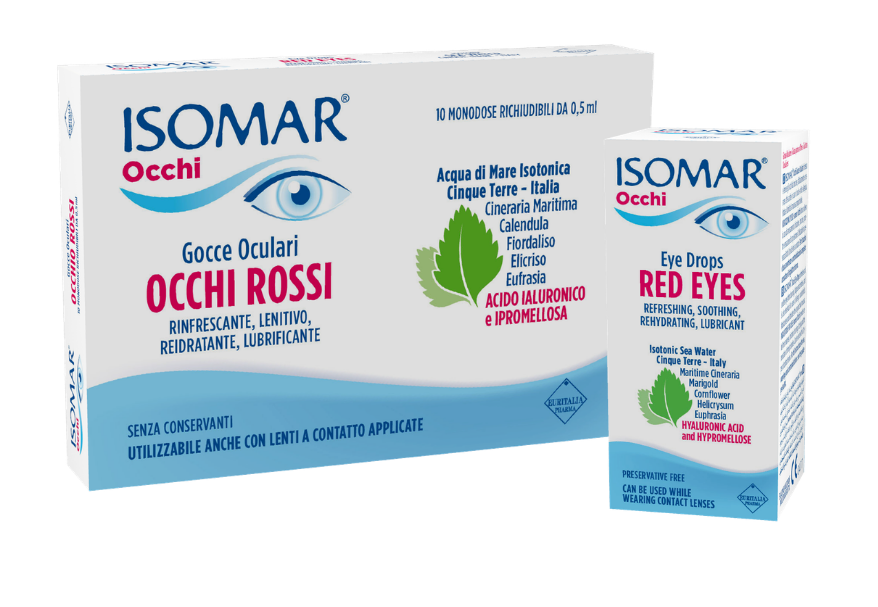 Every day our eyes are subjected to continuous stress, which can cause redness and irritation.